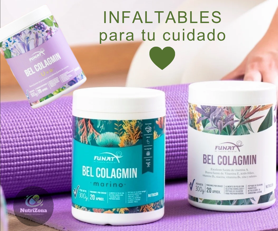 Suplemento Bel Colagmin de Funat (variedades Marino, Uva y Original)