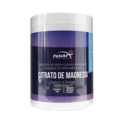 Citrato De Magnesio Funat Sabor Limon X 240g
