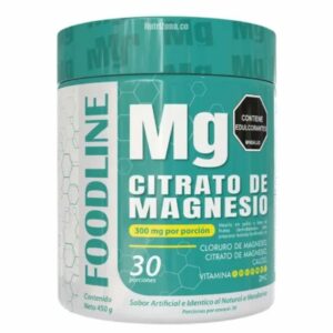 Citrato de Magnesio Foodline 450 g sabor mandarina