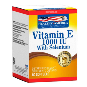 Vitamina E 1000IU with Selenium 60 softgels