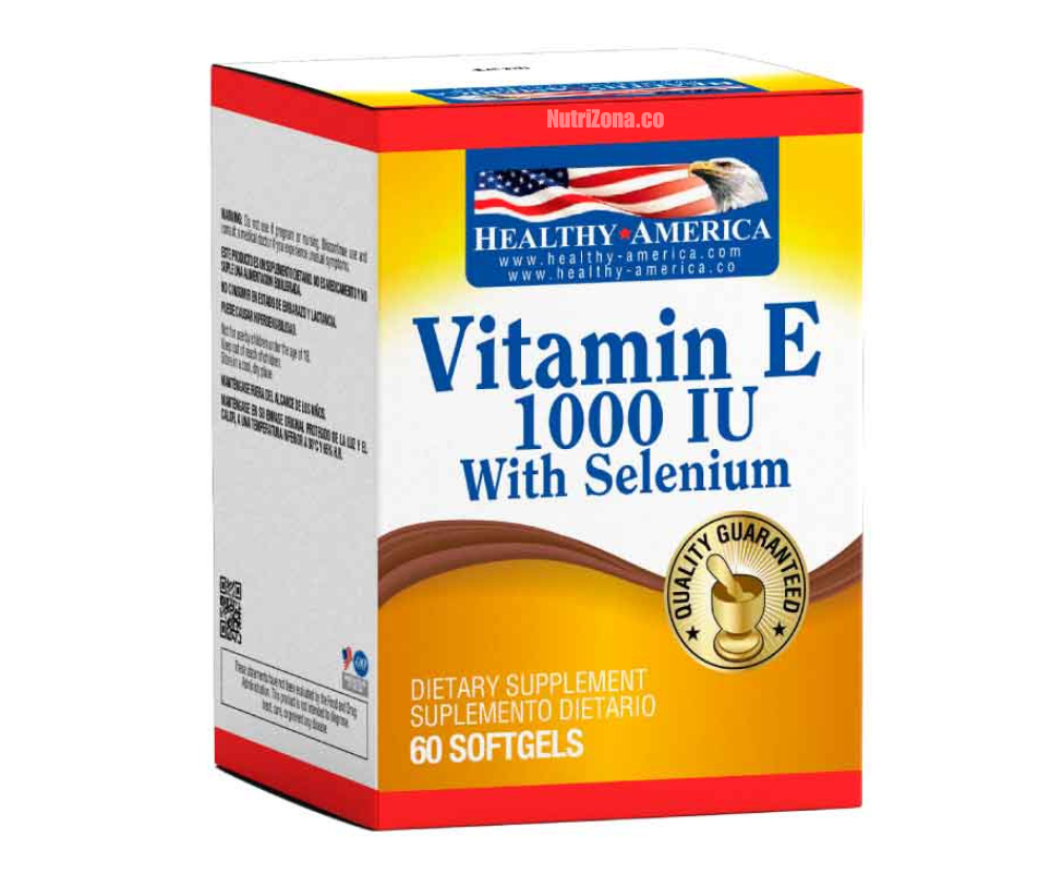 Vitamina E 1000IU with Selenium 60 softgels