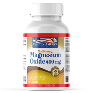 Oxido de magnesium 400 mg – Healthy America 100 tabletas