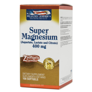 Super magnesio 400 mg x 100 capsulas Healthy america