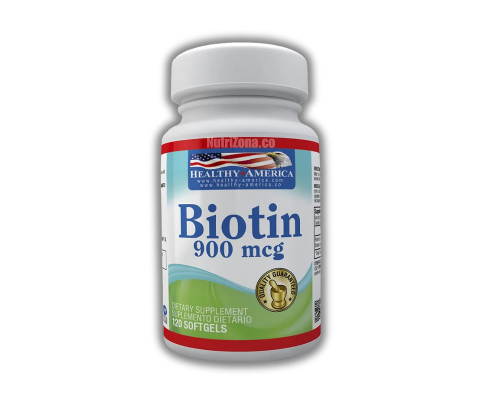 Biotina 900 mcg Healthy America 120 Softgels