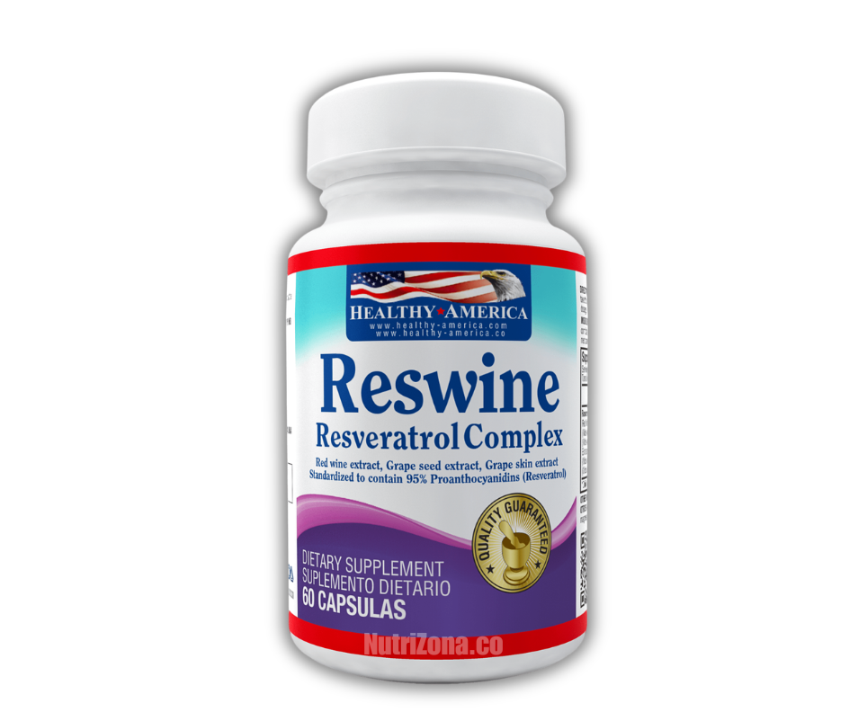 Reswine – Healthy America Resveratrol 60 cápsulas