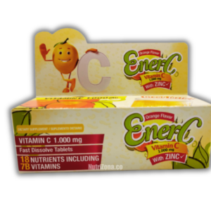 EnerC Vitamina C 1000 mg Healthy America 10 tabletas efervescentes