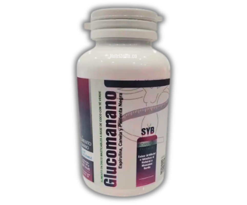 Glucomanano x 60 tabletas masticables INW