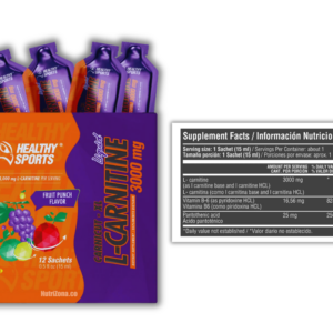 L-Carnitina 3000 mg 12 sachets Healthy Sports