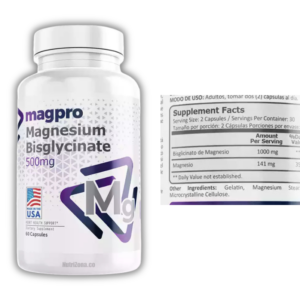 Bisglicinato de Magnesio 500 mg 60 caps Herbalic Supplements