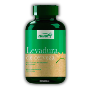 Levadura de Cerveza Funat  Suplemento dietario en tabletas Contenido: 100 tabletas