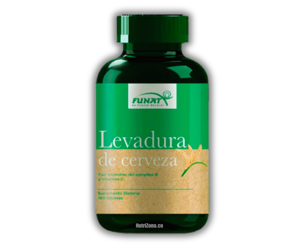 Levadura de Cerveza Funat Suplemento dietario en tabletas Contenido: 100 tabletas