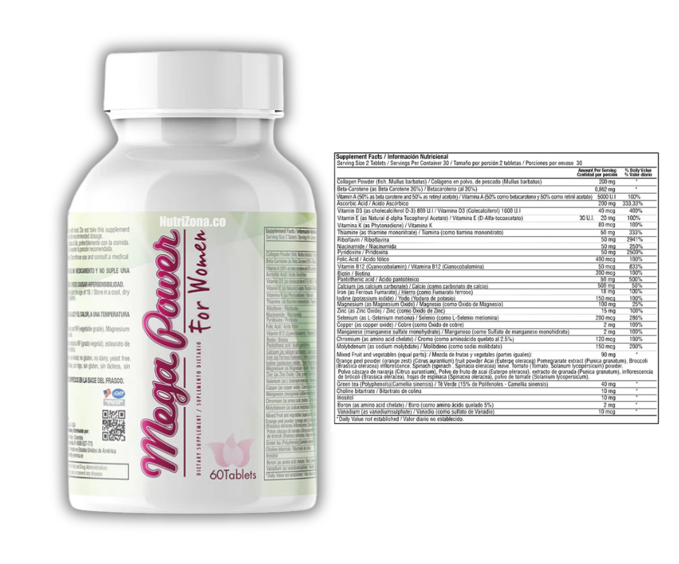 Mega Power For Women – Healthy America x 60 tabletas